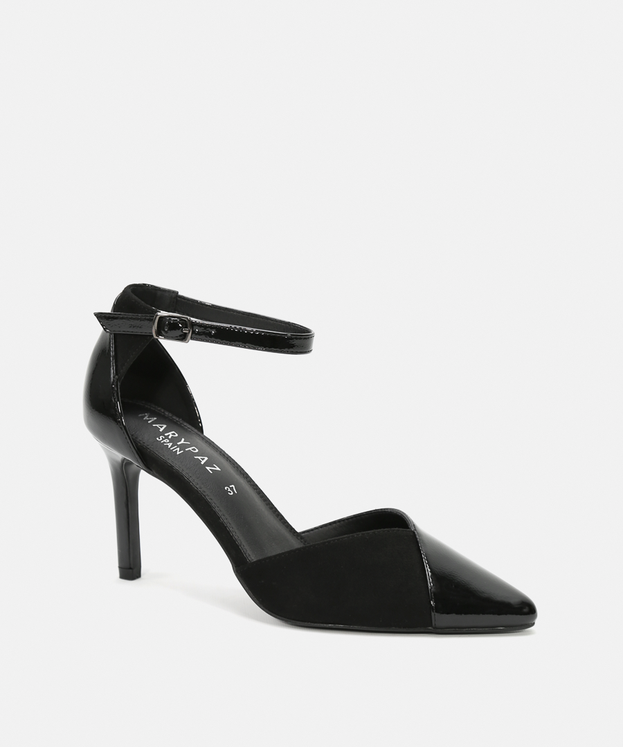 Zapatos tac&oacute;n puntera combinada